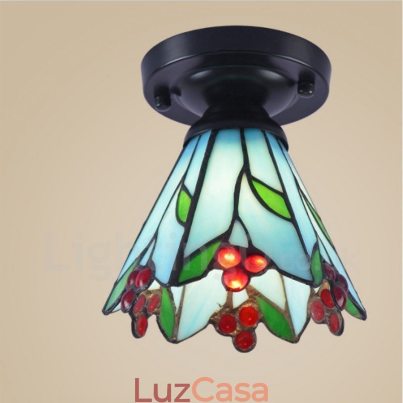 Luminária embutida integrada estilo mediterrâneo
