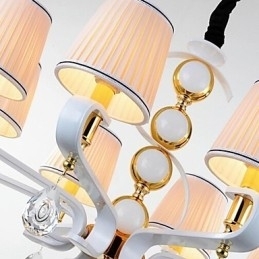 Lustre de tecido 8 luzes moderno minimalista lâmpada de alta qualidade