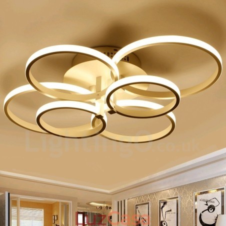 6 Luzes Modernas Contemporâneas Integradas de Metal Encastrado 6 Luzes Modernas Contemporâneas Integradas de Metal Encastrado