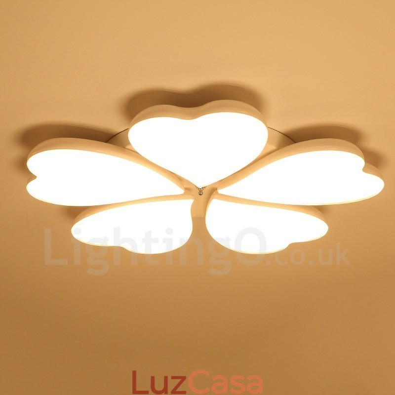 Luminária embutida de metal integrada contemporânea moderna de 5 luzes