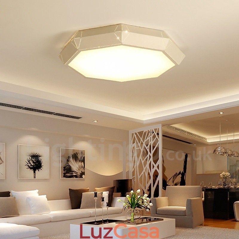 Luminária embutida de metal integrada contemporânea moderna