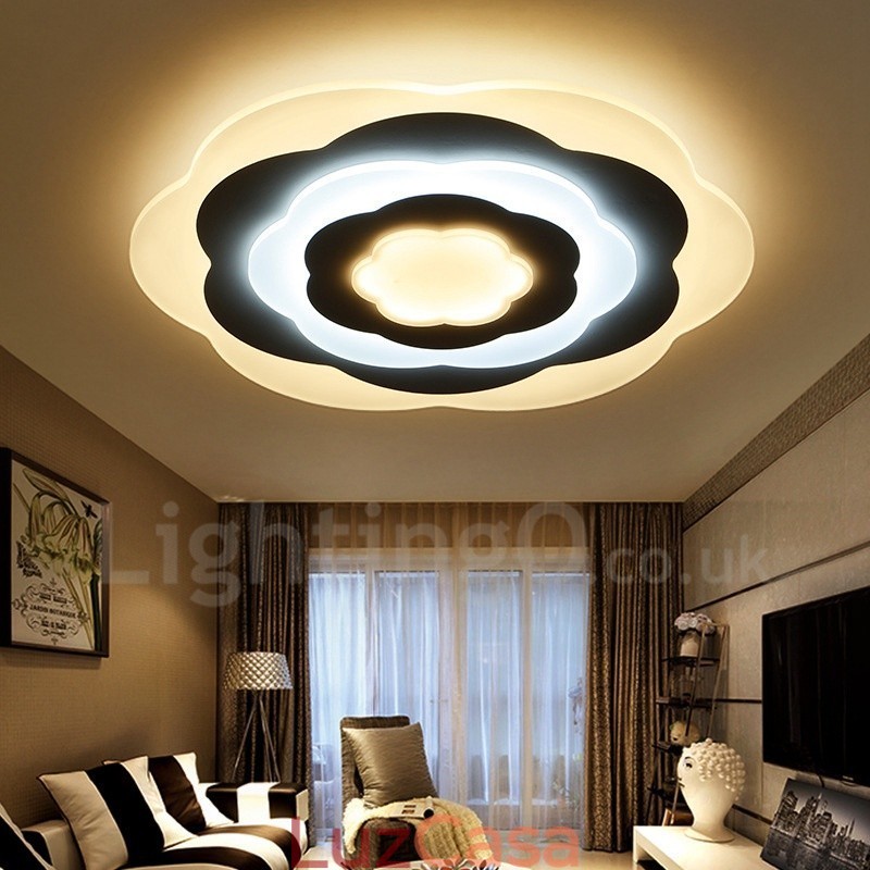 Luminária embutida de metal integrada contemporânea moderna