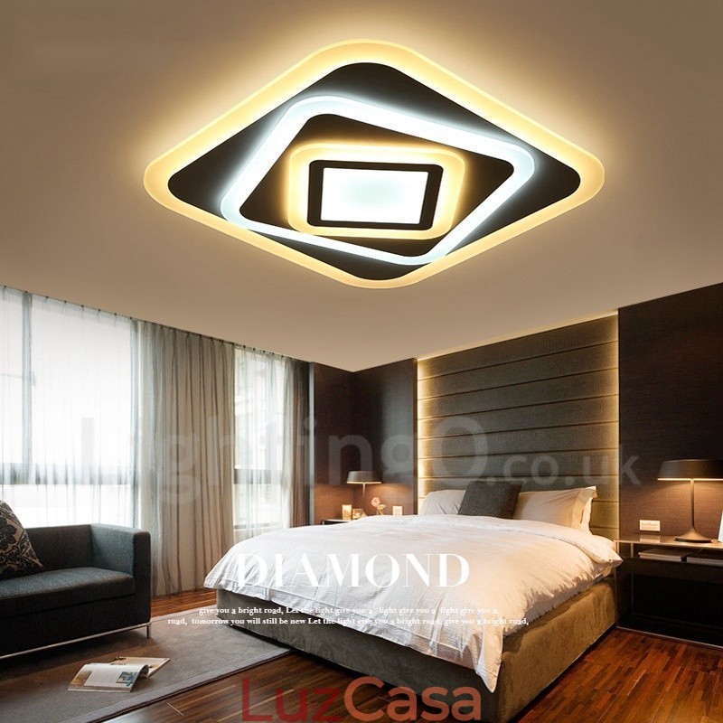 Luminária embutida de metal integrada contemporânea moderna
