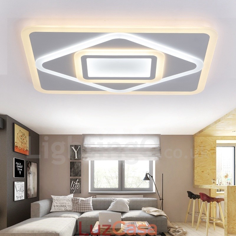 Luminária embutida de metal integrada contemporânea moderna