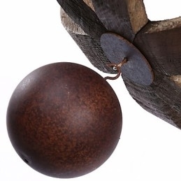 Vintage americano rústico pingente de madeira winerel lustre lâmpada sala de estar e lâmpada