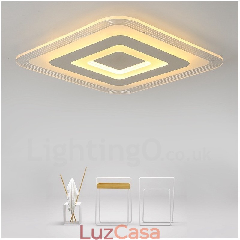 Luminária embutida de metal integrada contemporânea moderna
