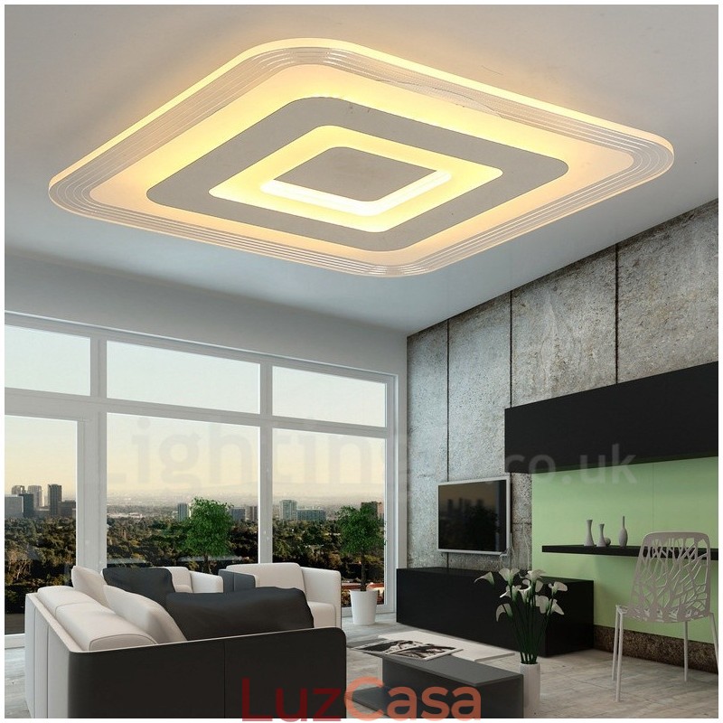 Luminária embutida de metal integrada contemporânea moderna