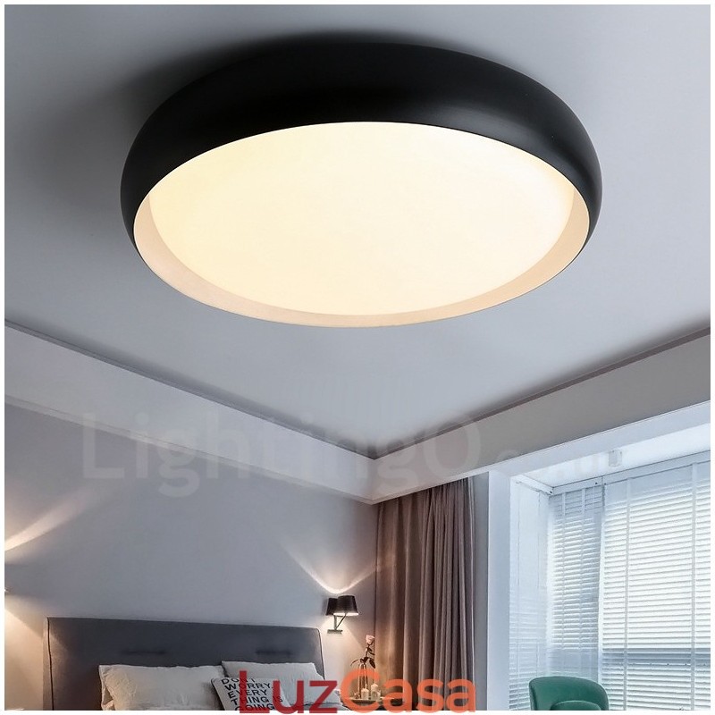 Luminária embutida de metal integrada contemporânea moderna