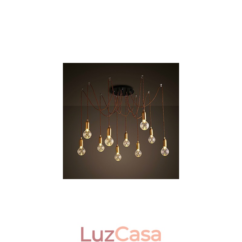 Lustre Mini Estilo Moderno Contemporâneo Metal