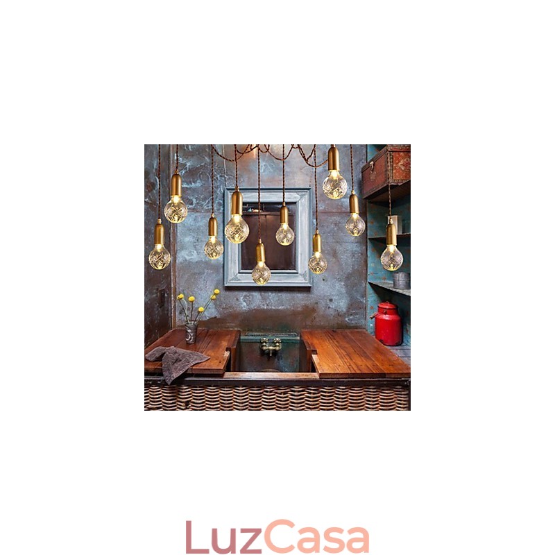 Lustre Mini Estilo Moderno Contemporâneo Metal