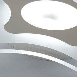 Luminária embutida de metal integrada contemporânea moderna
