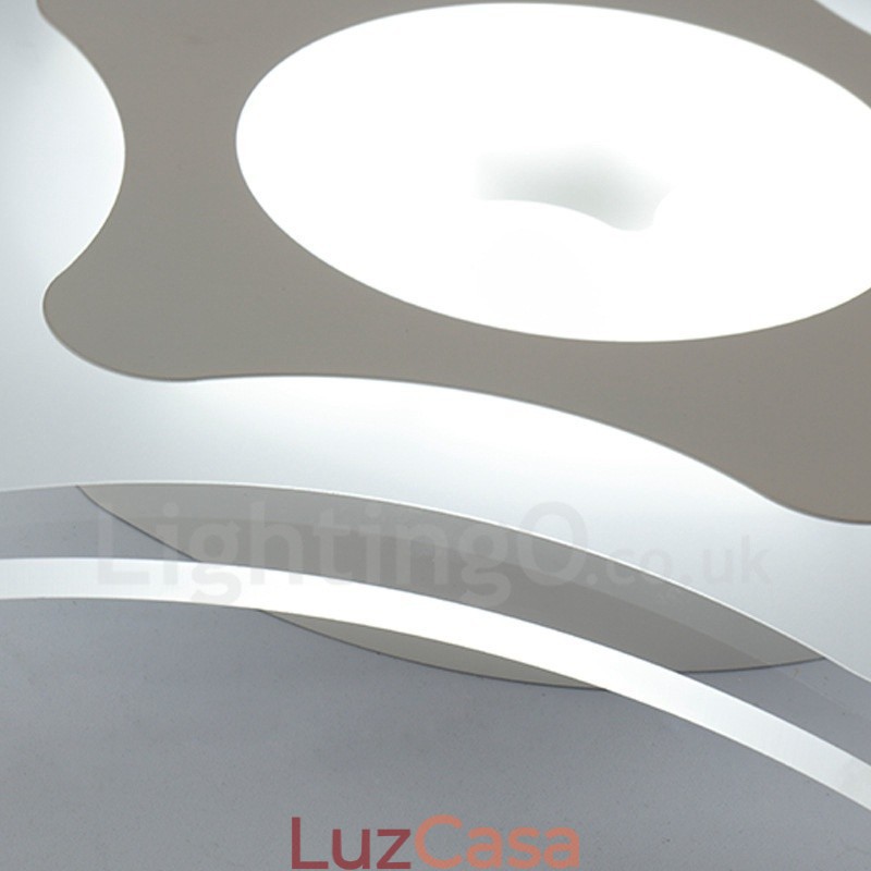 Luminária embutida de metal integrada contemporânea moderna