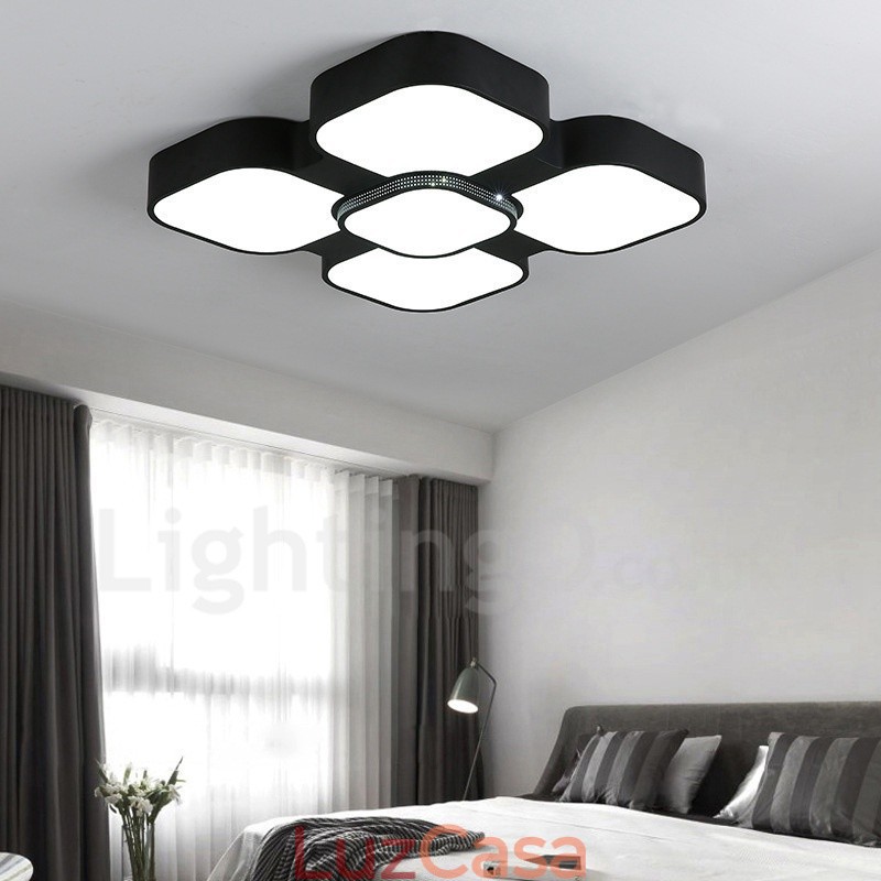 Luminária embutida de metal integrada contemporânea moderna