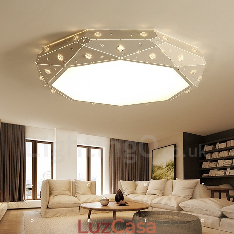Luminária embutida de metal integrada contemporânea moderna
