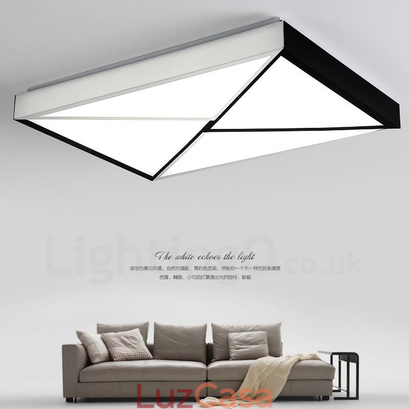 Luminária embutida de metal integrada contemporânea moderna