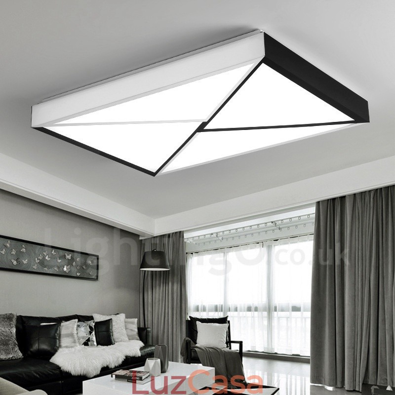 Luminária embutida de metal integrada contemporânea moderna