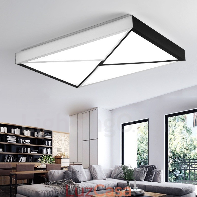 Luminária embutida de metal integrada contemporânea moderna
