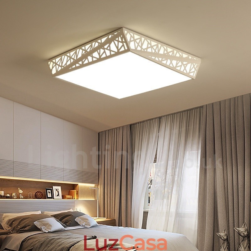 Luminária embutida de metal integrada contemporânea moderna
