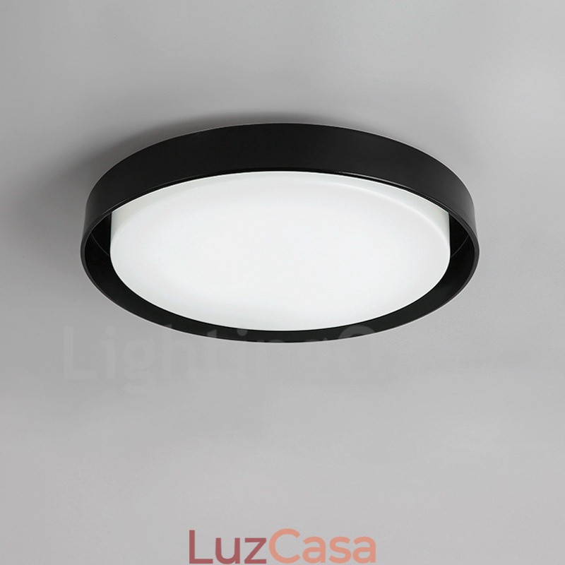 Luminária embutida de metal integrada contemporânea moderna
