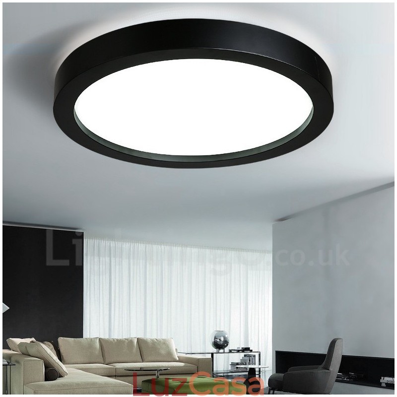 Luminária embutida de metal integrada contemporânea moderna