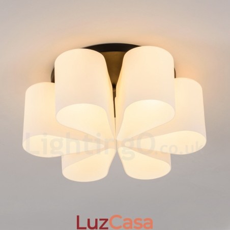 6 Luzes Rustic Lodge Integradas Luzes de Montagem Embutida