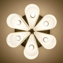 6 Luzes Rustic Lodge Integradas Luzes de Montagem Embutida