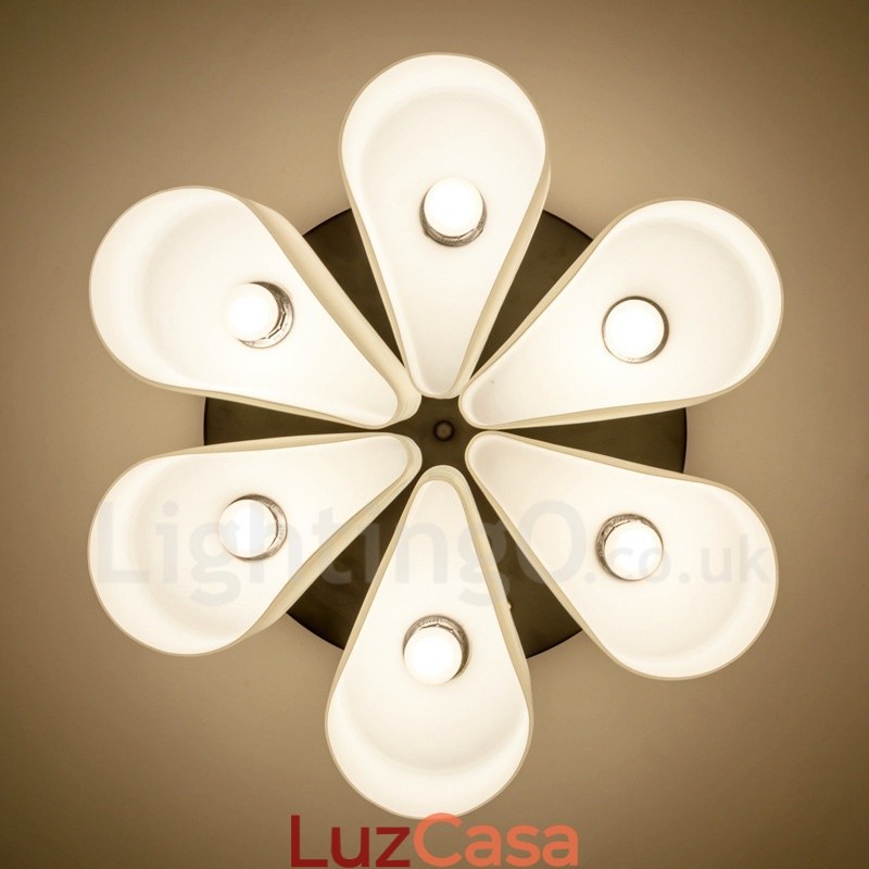 6 Luzes Rustic Lodge Integradas Luzes de Montagem Embutida