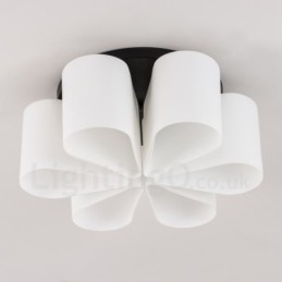 6 Luzes Rustic Lodge Integradas Luzes de Montagem Embutida