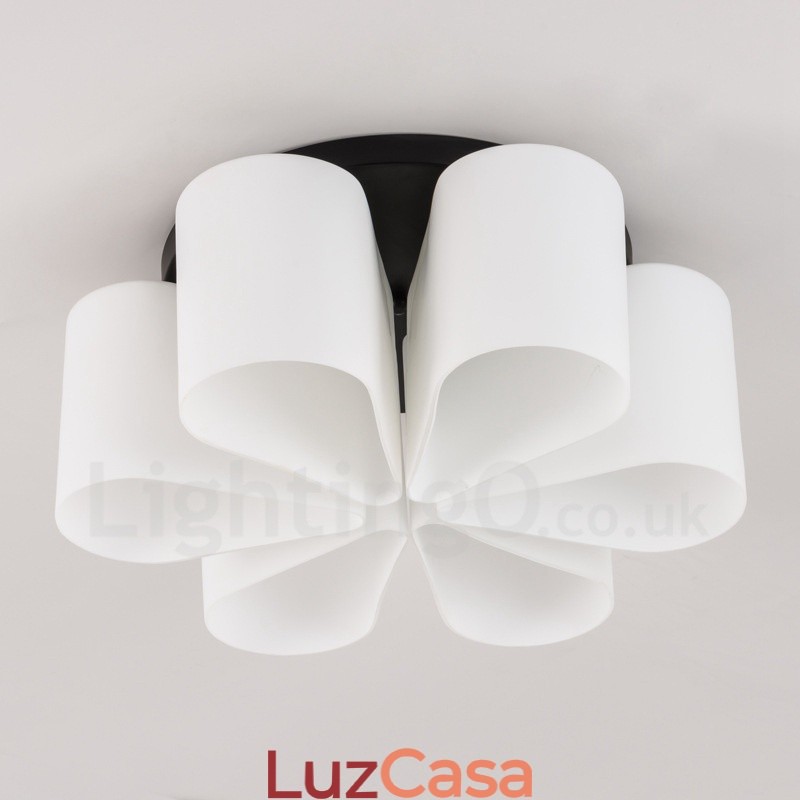 6 Luzes Rustic Lodge Integradas Luzes de Montagem Embutida