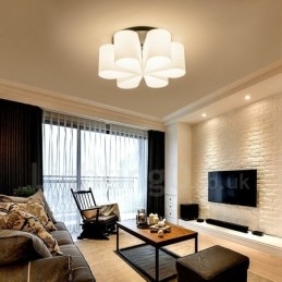 6 Luzes Rustic Lodge Integradas Luzes de Montagem Embutida