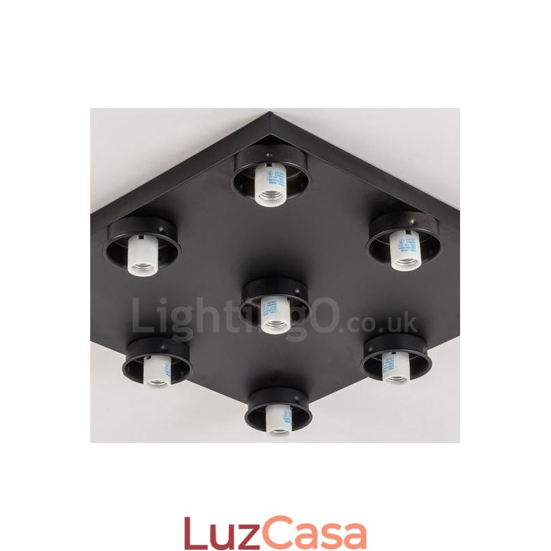 9 Luzes Rustic Lodge Integradas Luzes de Montagem Embutida