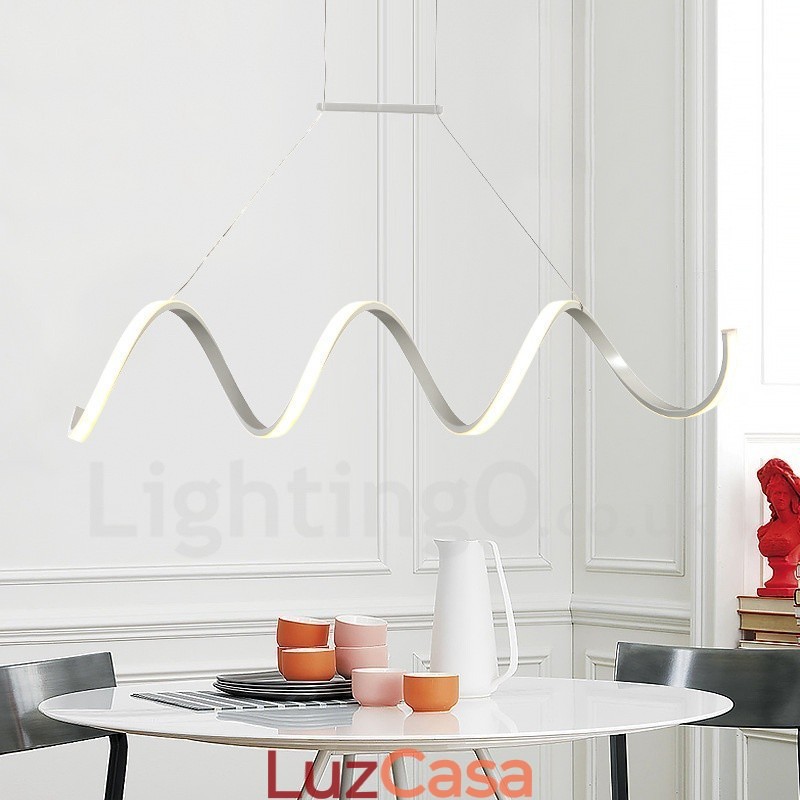 Luminária pendente integrada contemporânea moderna
