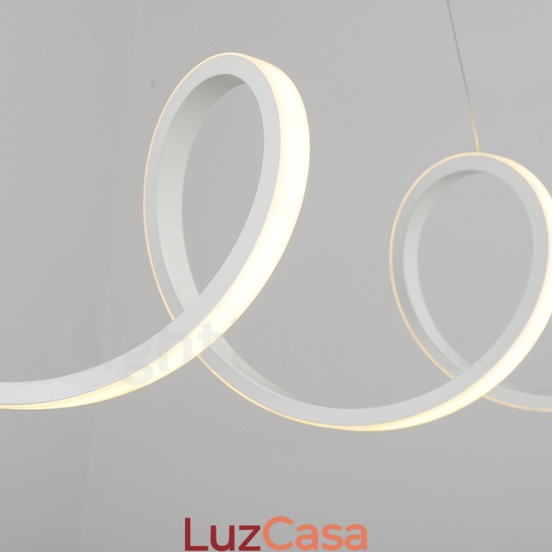 Luminária pendente integrada contemporânea moderna