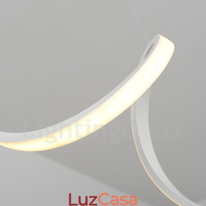 Luminária pendente integrada contemporânea moderna