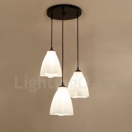 3 Luzes Tradicional Clássico Integrado Metal Pendente Luz