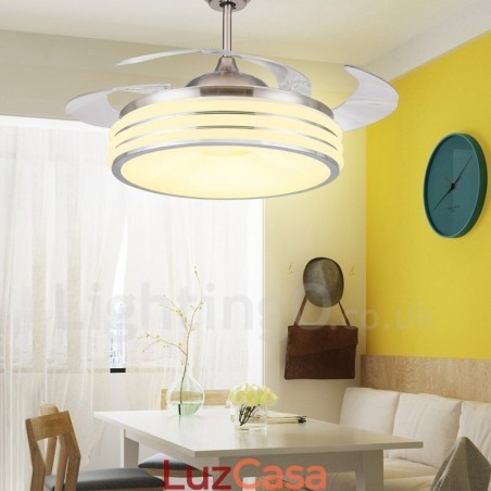 Ventilador de teto invisível moderno e contemporâneo Ventiladores de teto Ventilador de teto invisível moderno e contemporâneo Ventiladores de teto