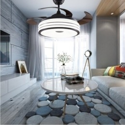 Ventilador de teto invisível moderno e contemporâneo Ventiladores de teto
