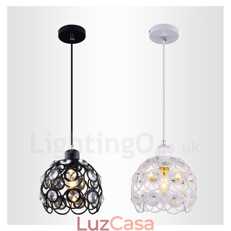 1 Luz Rustic Lodge Luminária Pendente Integrada