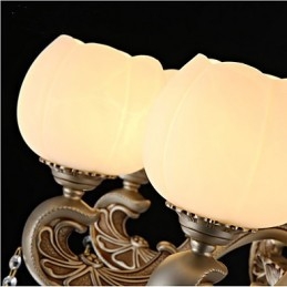 Pingente de cristal estilo europeu criativo estilo coreano americano liga de zinco luzes de jardim