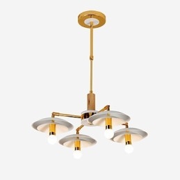 Lustre Mini Estilo Tradicional Clássico Moderno Contemporâneo de 4 Luzes
