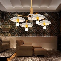 Lustre Mini Estilo Tradicional Clássico Moderno Contemporâneo de 4 Luzes