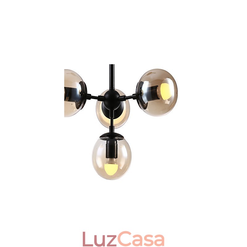 Pintura clássica tradicional retrô para lustre de metal de designers
