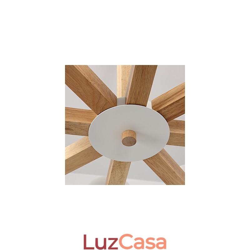 8 Luzes Lustre Moderno Contemporâneo Tradicional Clássico Vintage Country Madeira Característica para Madeira