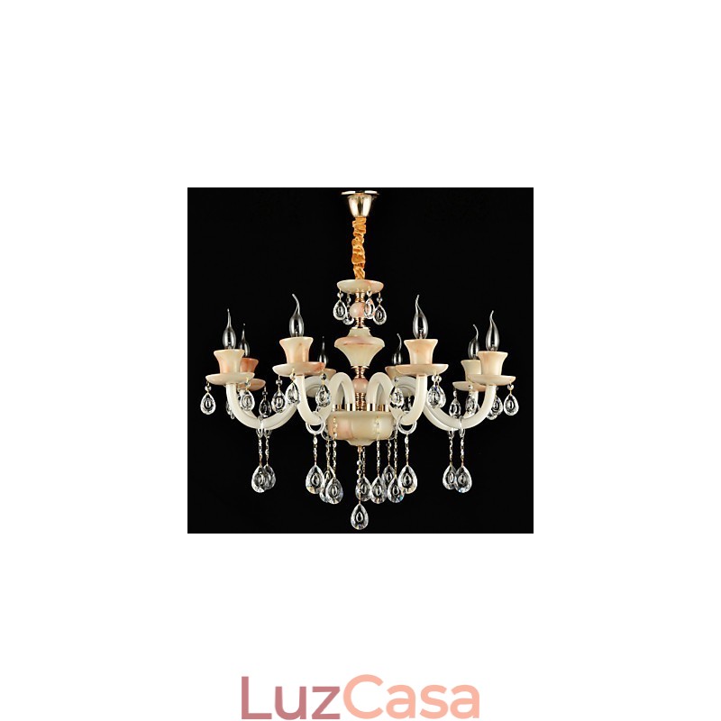 Moderno Contemporâneo Tradicional Clássico Galvanizado Característica para Cristal Mini Estilo Lustre de Metal