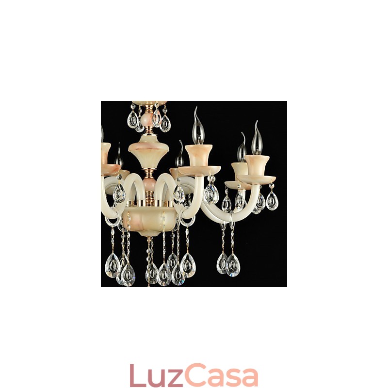 Moderno Contemporâneo Tradicional Clássico Galvanizado Característica para Cristal Mini Estilo Lustre de Metal