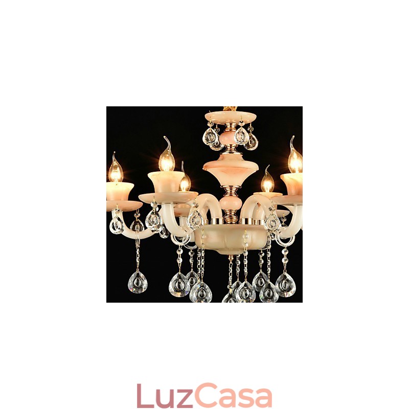Moderno Contemporâneo Tradicional Clássico Galvanizado Característica para Cristal Mini Estilo Lustre de Metal