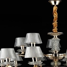 Luminária pendente de liga de zinco com recurso para cristal estilo mini metal interno lojas 15 lâmpadas