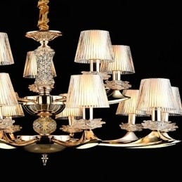 Luminária pendente de liga de zinco com recurso para cristal estilo mini metal interno lojas 15 lâmpadas