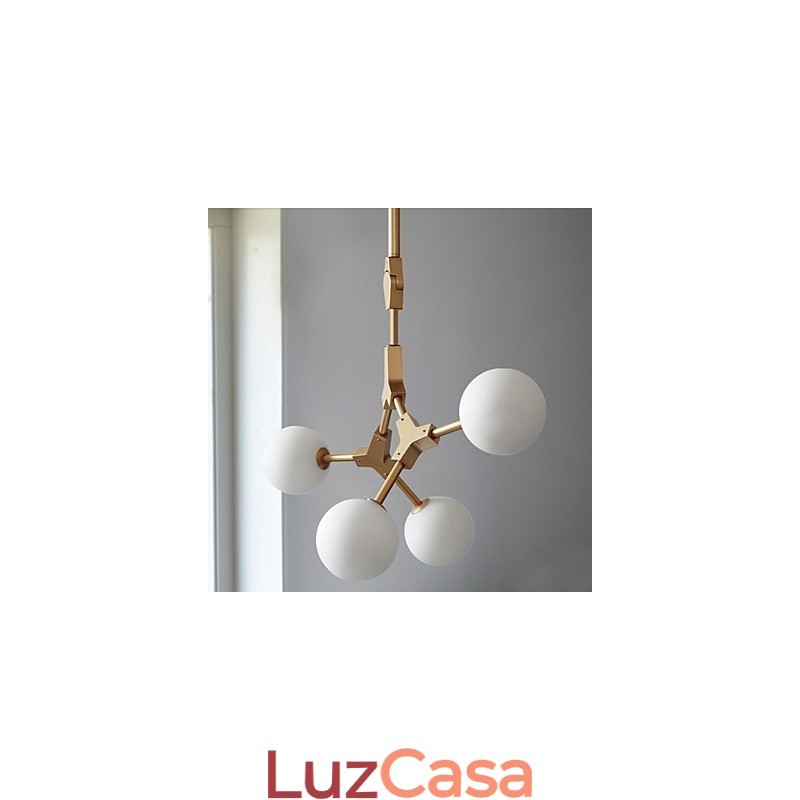 Recurso de pintura clássica tradicional para luminária pendente de madeira e bambu estilo mini