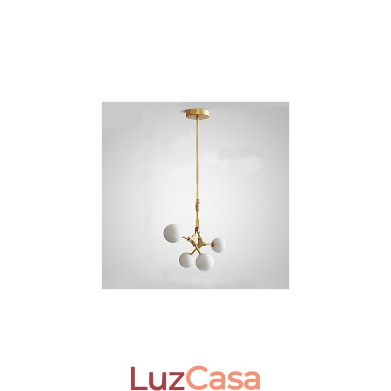 Recurso de pintura clássica tradicional para luminária pendente de madeira e bambu estilo mini